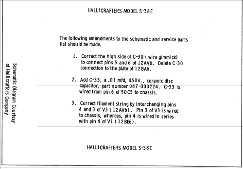 S-38E; Hallicrafters, The; (ID = 735012) Amateur-R