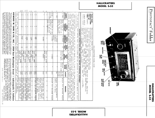 S-53; Hallicrafters, The; (ID = 974589) Amateur-R