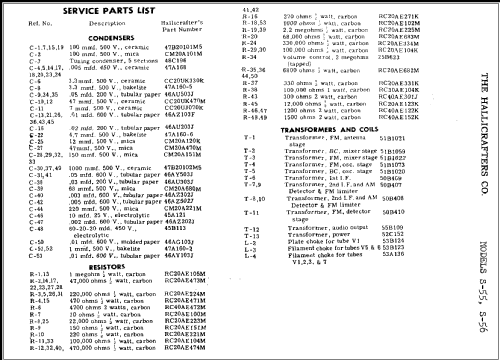 S-56; Hallicrafters, The; (ID = 288600) Radio