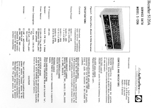 Star Quest S-120A; Hallicrafters, The; (ID = 2622709) Commercial Re