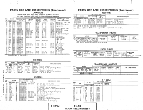 SX-42 ; Hallicrafters, The; (ID = 1389330) Amateur-R