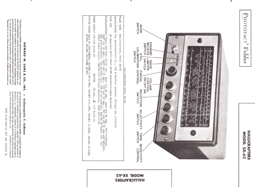 SX-62 ; Hallicrafters, The; (ID = 1279510) Amateur-R