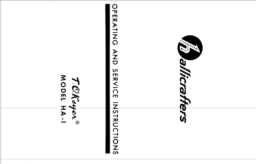 T.O. Keyer HA-1; Hallicrafters, The; (ID = 2686231) Morse+TTY