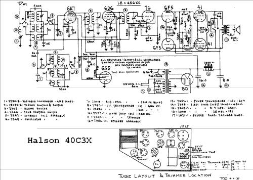 40-C-3X ; Halson Radio Mfg. Co (ID = 425100) Radio