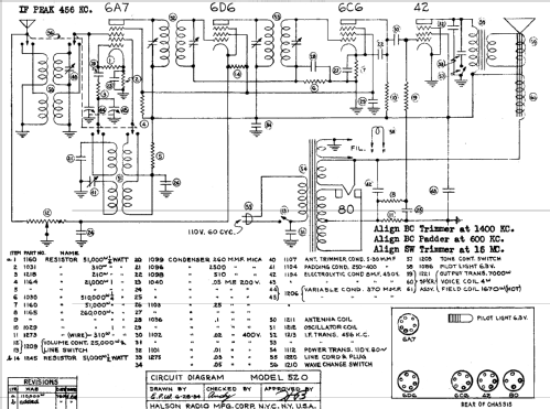 520 ; Halson Radio Mfg. Co (ID = 425126) Radio