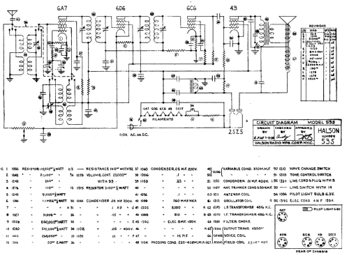 535 ; Halson Radio Mfg. Co (ID = 426141) Radio