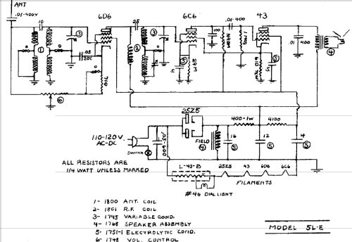 5L-E ; Halson Radio Mfg. Co (ID = 424172) Radio