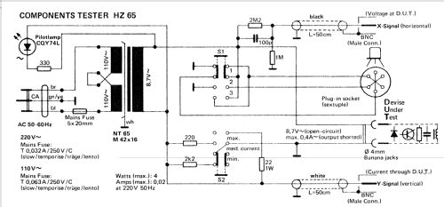 Component Tester HZ-65; HAMEG GmbH, (ID = 834269) Equipment