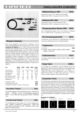 Oscilloscope HM 103-2; HAMEG GmbH, (ID = 3056336) Equipment