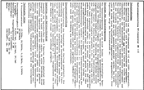 NF-Generator HM118; HAMEG GmbH, (ID = 1370687) Equipment