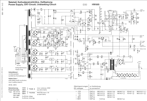 Oscilloscope 60 MHz HM605; HAMEG GmbH, (ID = 846684) Equipment