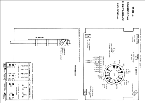 Oscilloscope HM 312-8; HAMEG GmbH, (ID = 681105) Equipment
