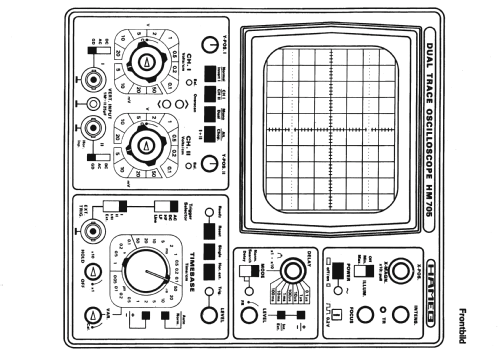 Oscilloscope HM705; HAMEG GmbH, (ID = 725499) Equipment