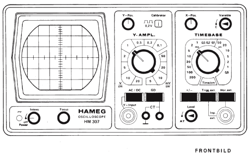 Oscilloscope HM307-3; HAMEG GmbH, (ID = 1111920) Ausrüstung