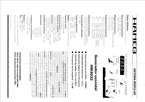 Sinus-Generator HM8032; HAMEG GmbH, (ID = 2609415) Equipment