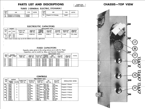 Hamilton PMX-6 ; Hamilton Electronics (ID = 2381688) Verst/Mix