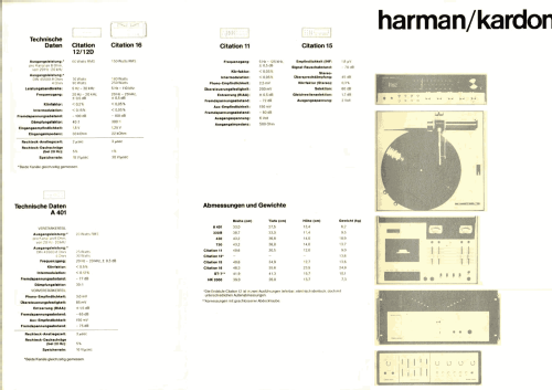 Citation Eleven ; Harman Kardon; New (ID = 2078735) Ampl/Mixer