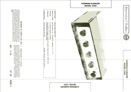 'Melody' C-100; Harman Kardon; New (ID = 2016137) Ampl/Mixer