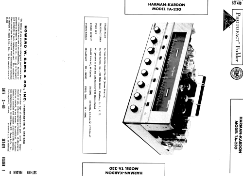 Stereo Festival TA230; Harman Kardon; New (ID = 541973) Radio