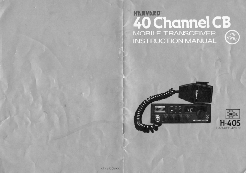 Harvard 40 Channel CB Mobile Transceiver 420M; Harris Overseas Ltd. (ID = 2344309) Cittadina