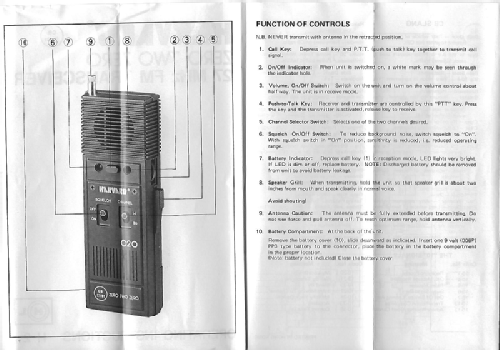 Harvard H-2 Walkie-Talkie Zero Two Zero ; Harris Overseas Ltd. (ID = 2499576) CB-Funk