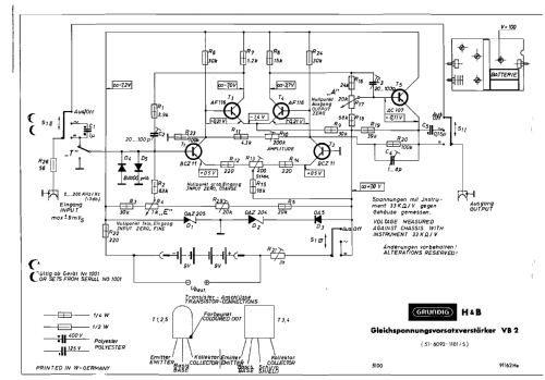 Gleichspannungsvorverstärker VB2; Hartmann & Braun AG; (ID = 2986201) Equipment
