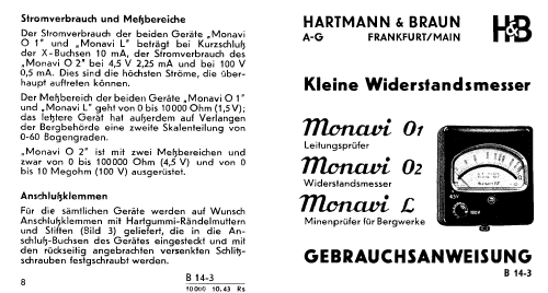 Monavi L; Hartmann & Braun AG; (ID = 1039472) Equipment