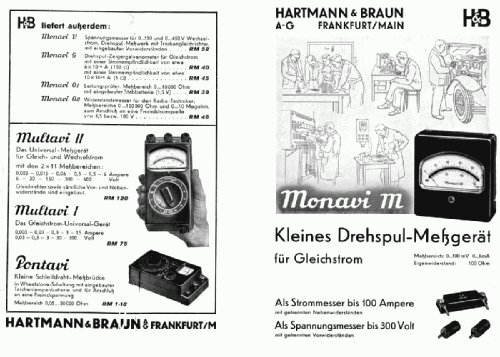 Monavi M; Hartmann & Braun AG; (ID = 115391) Equipment