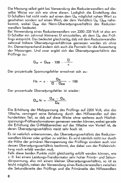 Trafo-Übersetzungsmesser GA 857; Hartmann & Braun AG; (ID = 3004064) Equipment
