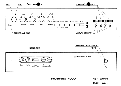 Steuergerät 4000; HEA; Wien (ID = 800185) Radio