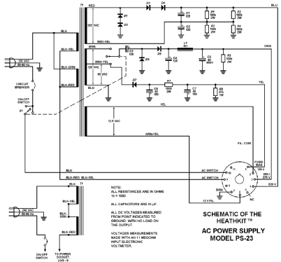 AC Power Supply PS-23; Heathkit Brand, (ID = 1428597) Power-S