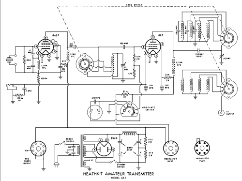 Amateur-Transmitter AT-1; Heathkit Brand, (ID = 119516) Amateur-T
