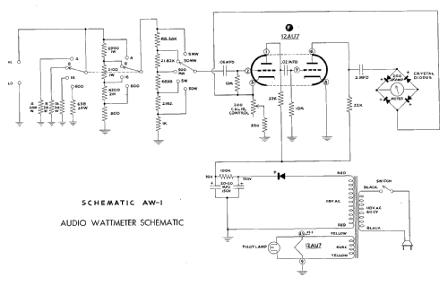 Audio Wattmeter AW-1; Heathkit Brand, (ID = 165444) Equipment