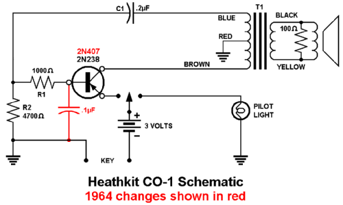 Code Oscillator CO-1; Heathkit Brand, (ID = 1416108) Amateur-D