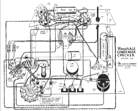 Condenser Checker C-2; Heathkit Brand, (ID = 177350) Equipment