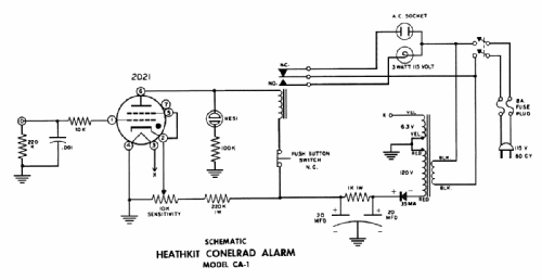 Conelrad Alarm CA-1; Heathkit Brand, (ID = 1094212) Diverses