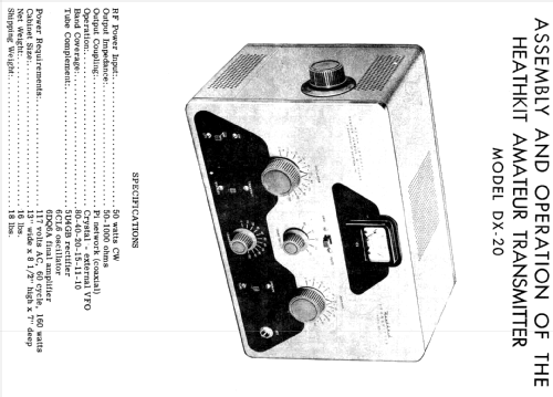 DX-20; Heathkit Brand, (ID = 126011) Amateur-T