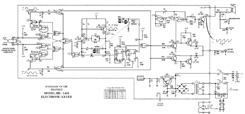 Electronic keyer HD-1410; Heathkit Brand, (ID = 125242) Morse+TTY