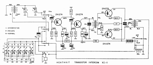 Intercom System, Master XI-1; Heathkit Brand, (ID = 3194024) Misc