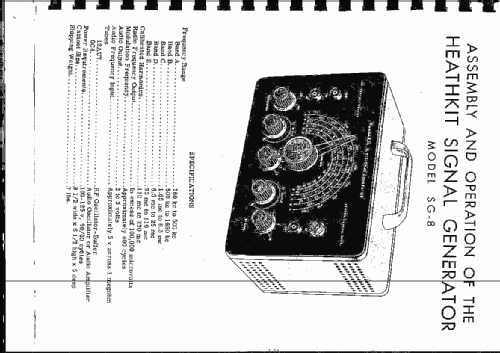 Signal Generator SG-8; Heathkit Brand, (ID = 107308) Equipment