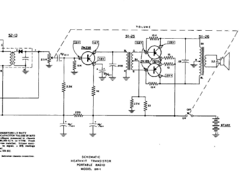 Transistor Portable XR-1P; Heathkit Brand, (ID = 2520089) Radio