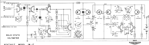 Transistor-Voltmeter IM-17; Heathkit Brand, (ID = 759332) Equipment