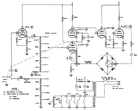 Audio VTVM AV-3; Heathkit Brand, (ID = 655465) Equipment