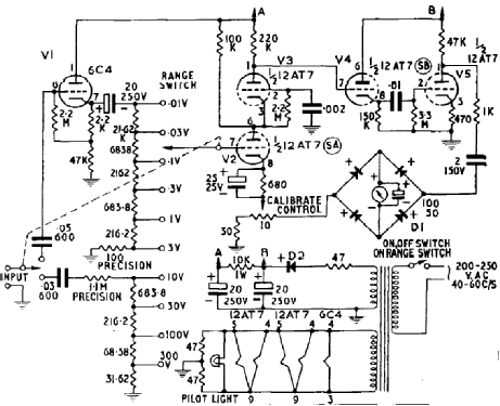 Valve Millivoltmeter AV-3U; Heathkit UK by (ID = 114239) Equipment