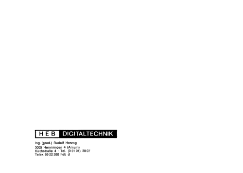 Digimeter 712; HEB Rudolf Herzog (ID = 2244806) Equipment