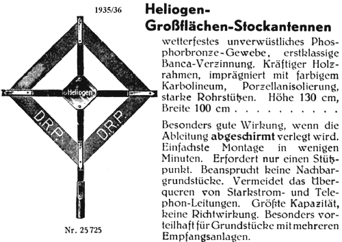 Dipol-Außenantenne 25725; Heliogen, Hermann (ID = 1609532) Antenna