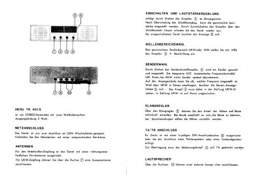 Baronesse TR401S; HERU - International (ID = 1866631) Radio