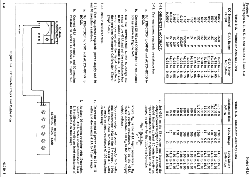 Autovoltmeter 414A; Hewlett-Packard, HP; (ID = 990915) Ausrüstung