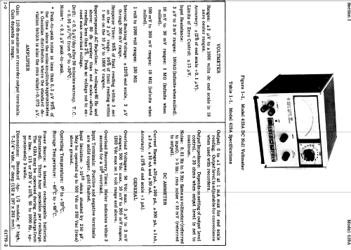 DC Null Volt-Ammeter 419A; Hewlett-Packard, HP; (ID = 991206) Ausrüstung