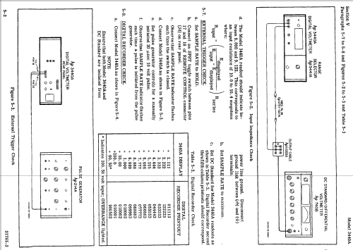 Digital Voltmeter 3440A; Hewlett-Packard, HP; (ID = 1268736) Ausrüstung